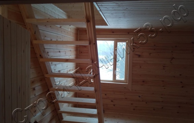 3 Брусовая баня Б-23, 6х6м, 63 М², Московская область, Можайский район, деревня Знаменки (2)